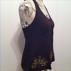 *loft Brown Halter Top M